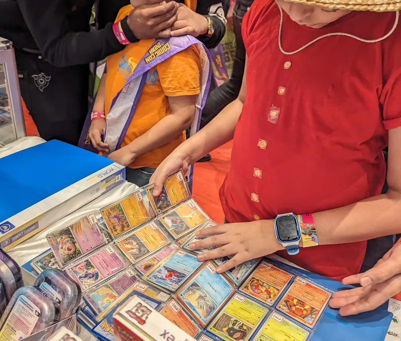 Enjoying at a TCG event